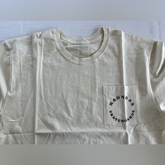 Madness Skateboarding Bone White Graphic Tshirt Size Large - Picture 3 of 7